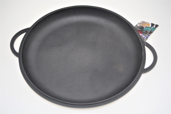34 cm Pfanne Bräter aus Gusseisen auch als Deckel für 8 L Kazan